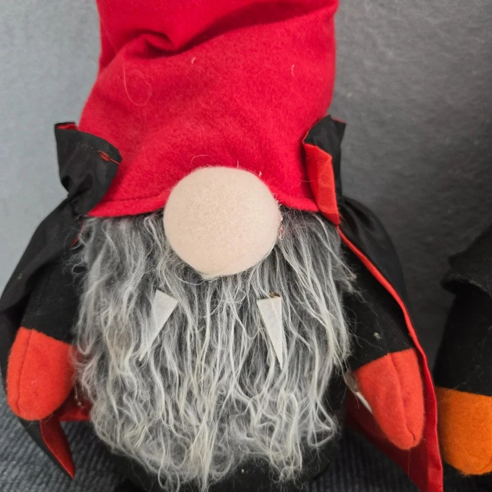 Halloween Gnome Plush Bean Bottom Figurines Set of 2 Greenbrier 15